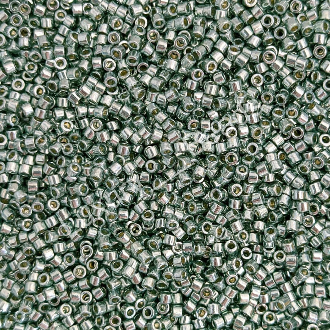 Японский бисер Miyuki Delica цилиндр 11/0 DB-1846 Duracoat Galvanized Sea Foam