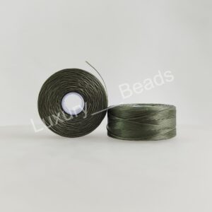 Нитки S-Lon D — зеленый — оливковый